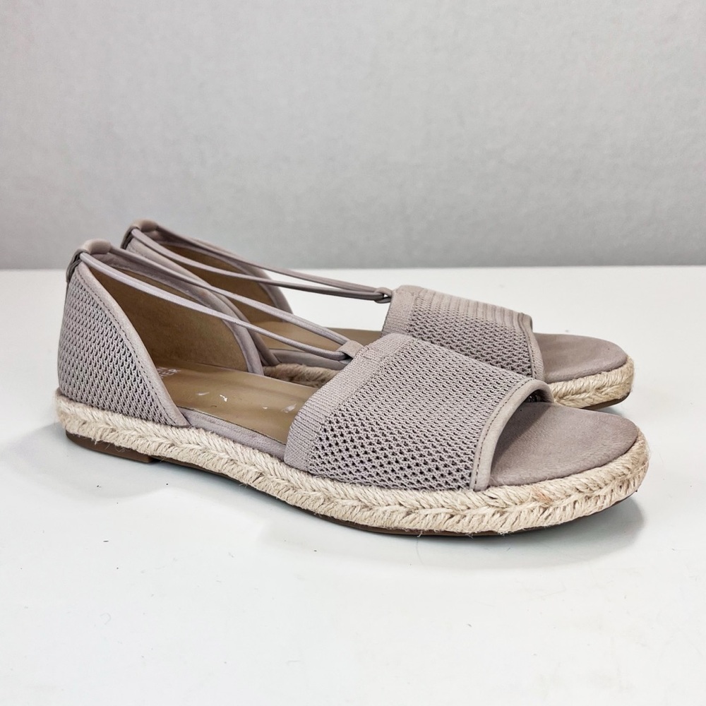 Eileen Fisher Espadrilles Mews Sandals Open Toe Beige Tan Size 8